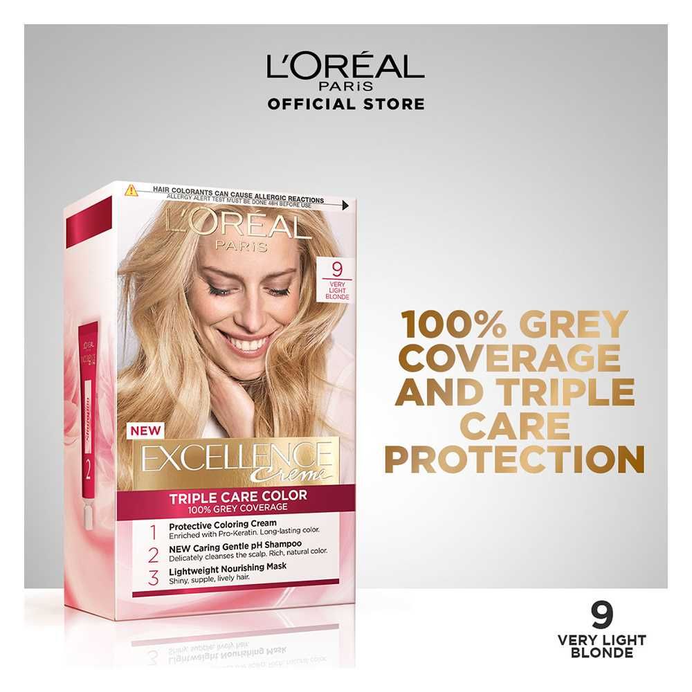 LOreal Paris | Excellence Crème Hair Color | 9 Very Light Blonde | Best Price in Pakistan original skincare product Pakistan
