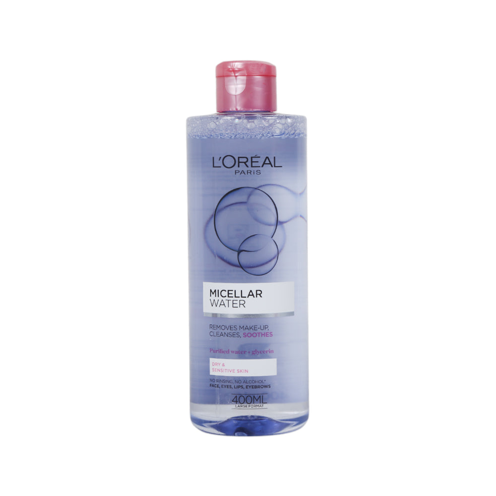 LOREAL MICELLAR WATER SOOTHIES CLEANSER 400 ML PC | Best Price in Pakistan original skincare product Pakistan