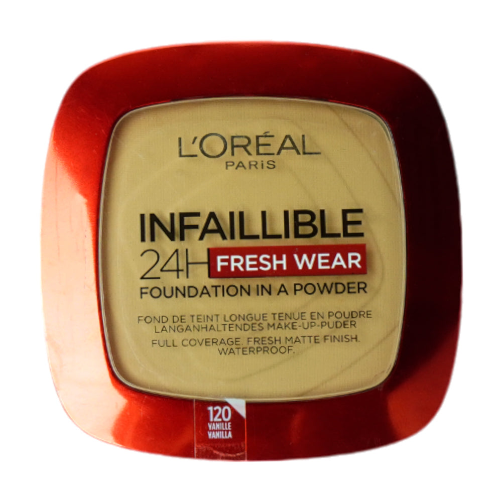 LOREAL INFALLIBLE 24H FRESH WEAR POWDER 120 VANILLA | Best Price in Pakistan original skincare product Pakistan