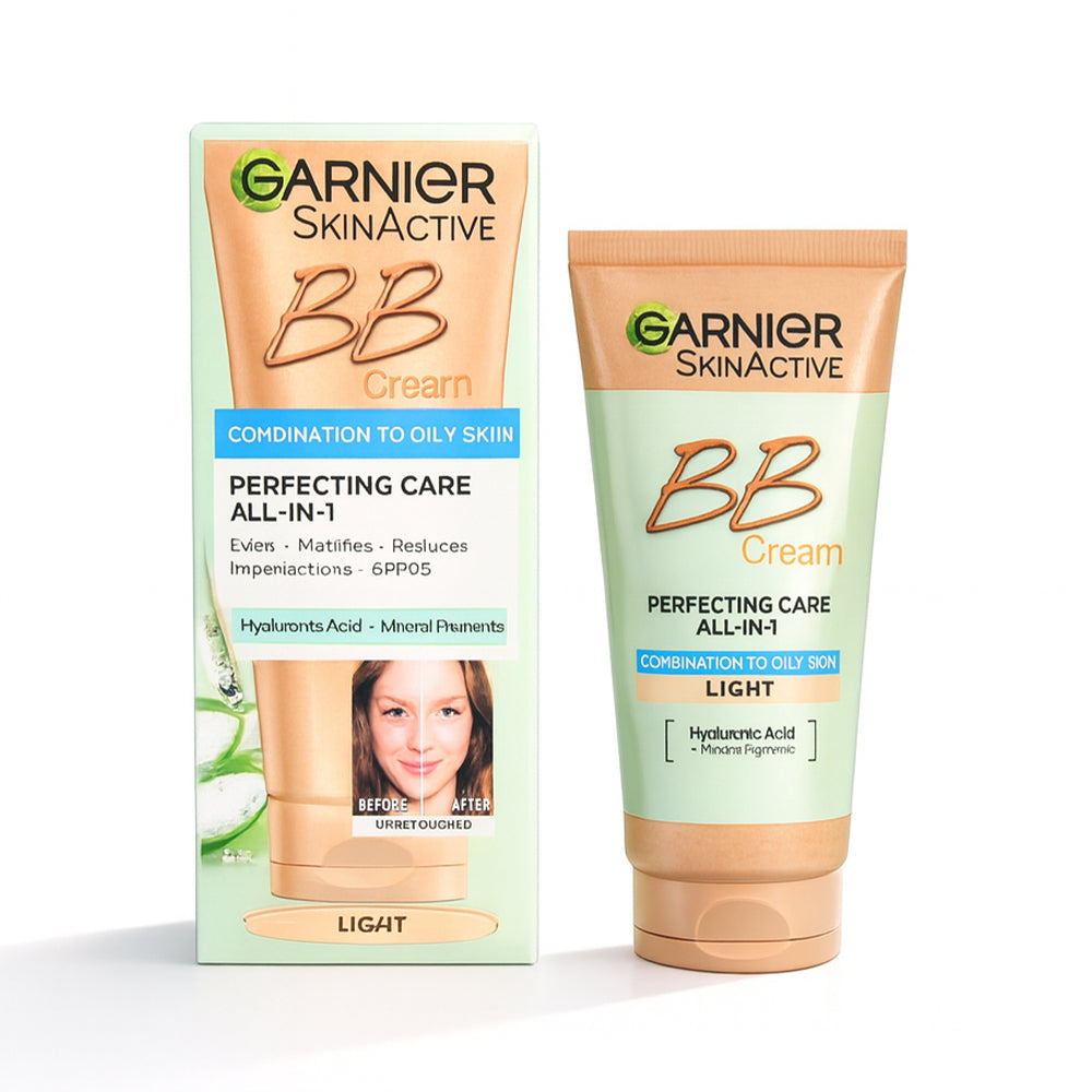 GARNIER BB CREAM LIGHT COMBINATION TO OILY SKIN SPF25 50ML | Best Price in Pakistan original skincare product Pakistan Main image