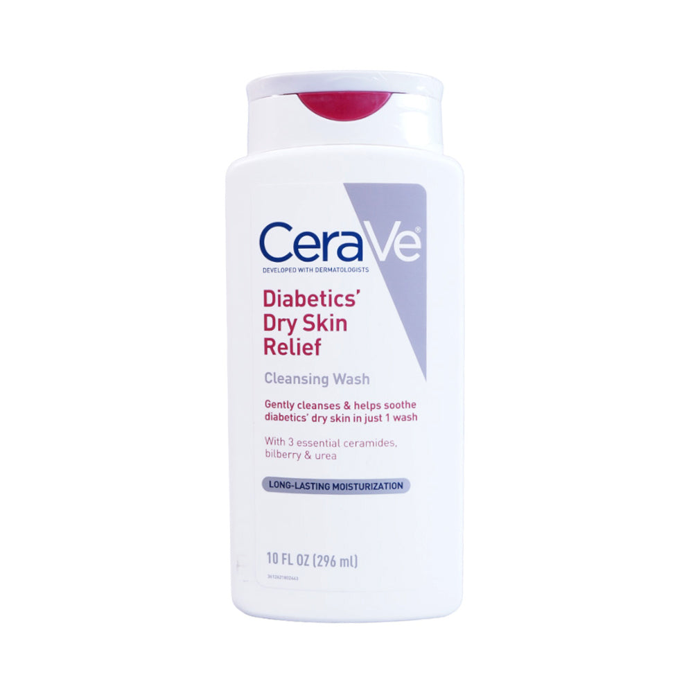 CERAVE DIABETICS DRY SKIN RELIEF CLEANSING WASH 296ML | Best Price in Pakistan original skincare product Pakistan مرکزی تصویر