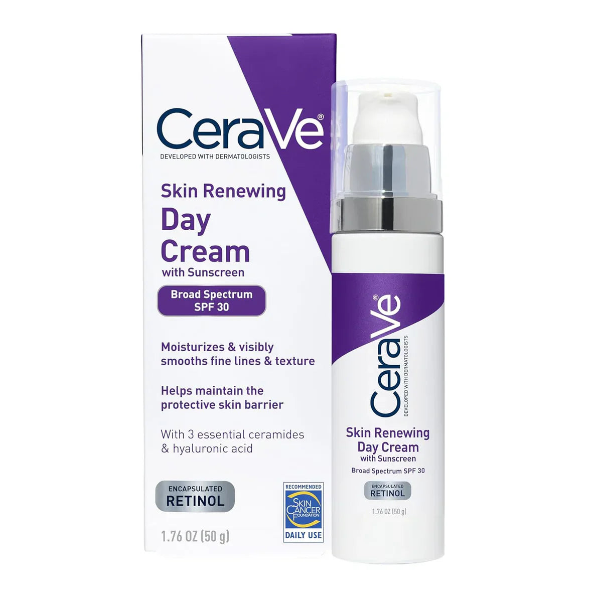 CeraVe | Skin Renew Day Cream SPF 30 | 50g | Best Price in Pakistan original skincare product Pakistan مرکزی تصویر