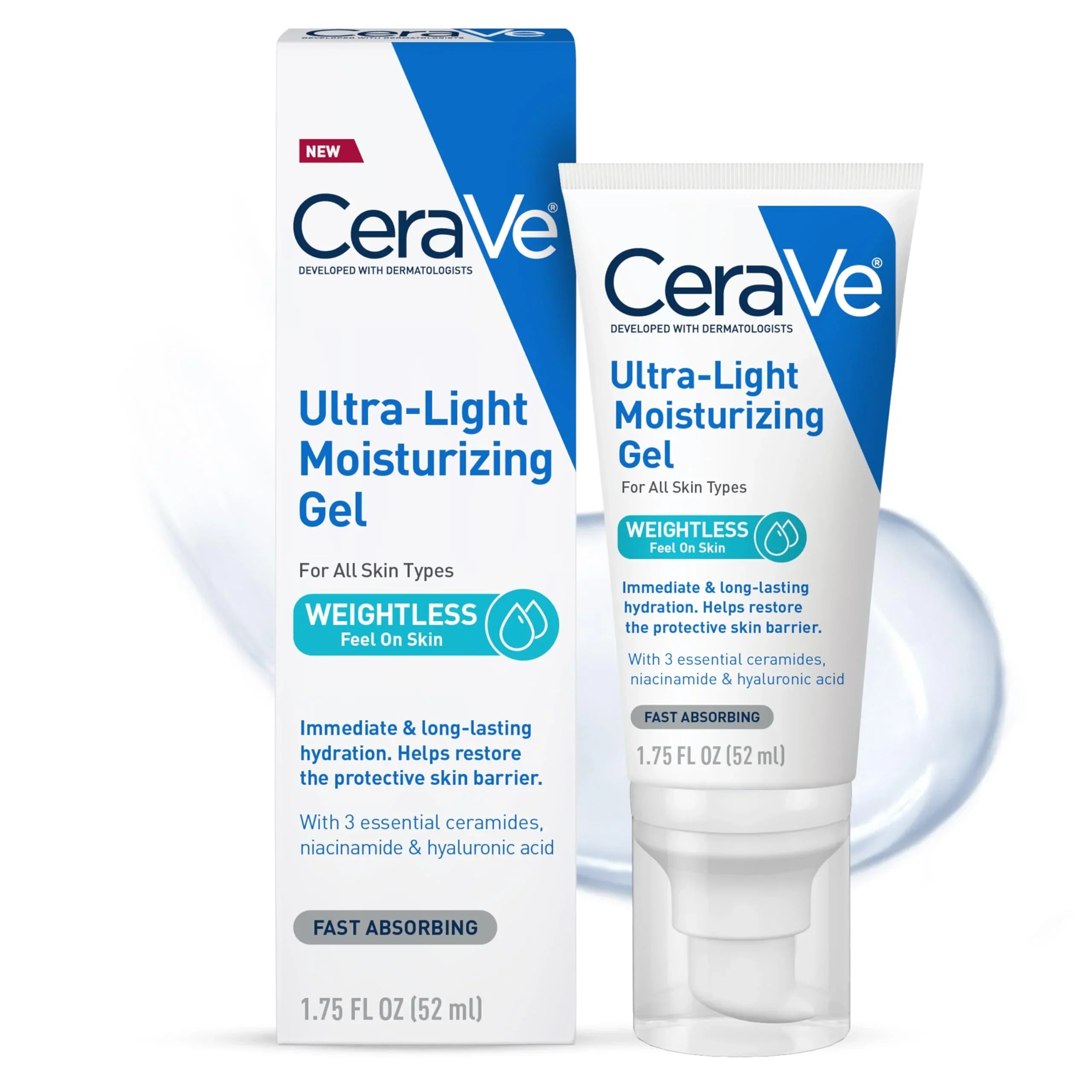 CeraVe | Ultra-Light Moisturizing Gel | 52ml | Best Price in Pakistan original skincare product Pakistan مرکزی تصویر