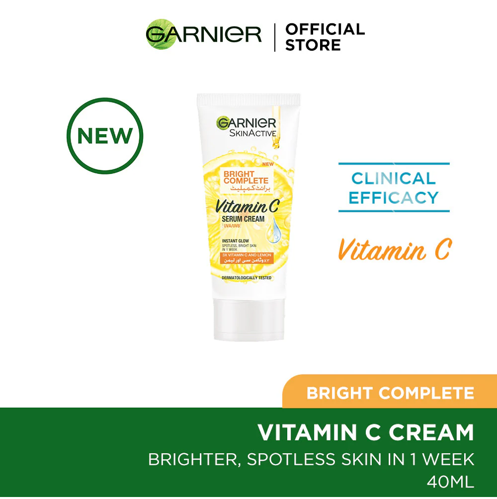 Garnier | Light Complete Fairness Cream Instant Glow | 40ml | Best Price in Pakistan original skincare product Pakistan