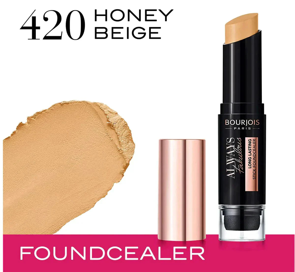 Bourjois Always Fabulous Long Lasting Foundcealer Stick 420 Honey Beige | Best Price in Pakistan original skincare product Pakistan