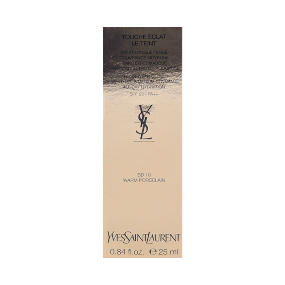 YSL | TOUCHE ECLAT LE TEINT FOUNDATION BD10 WARM PORCELAIN | Best Price in Pakistan original skincare product Pakistan مرکزی تصویر