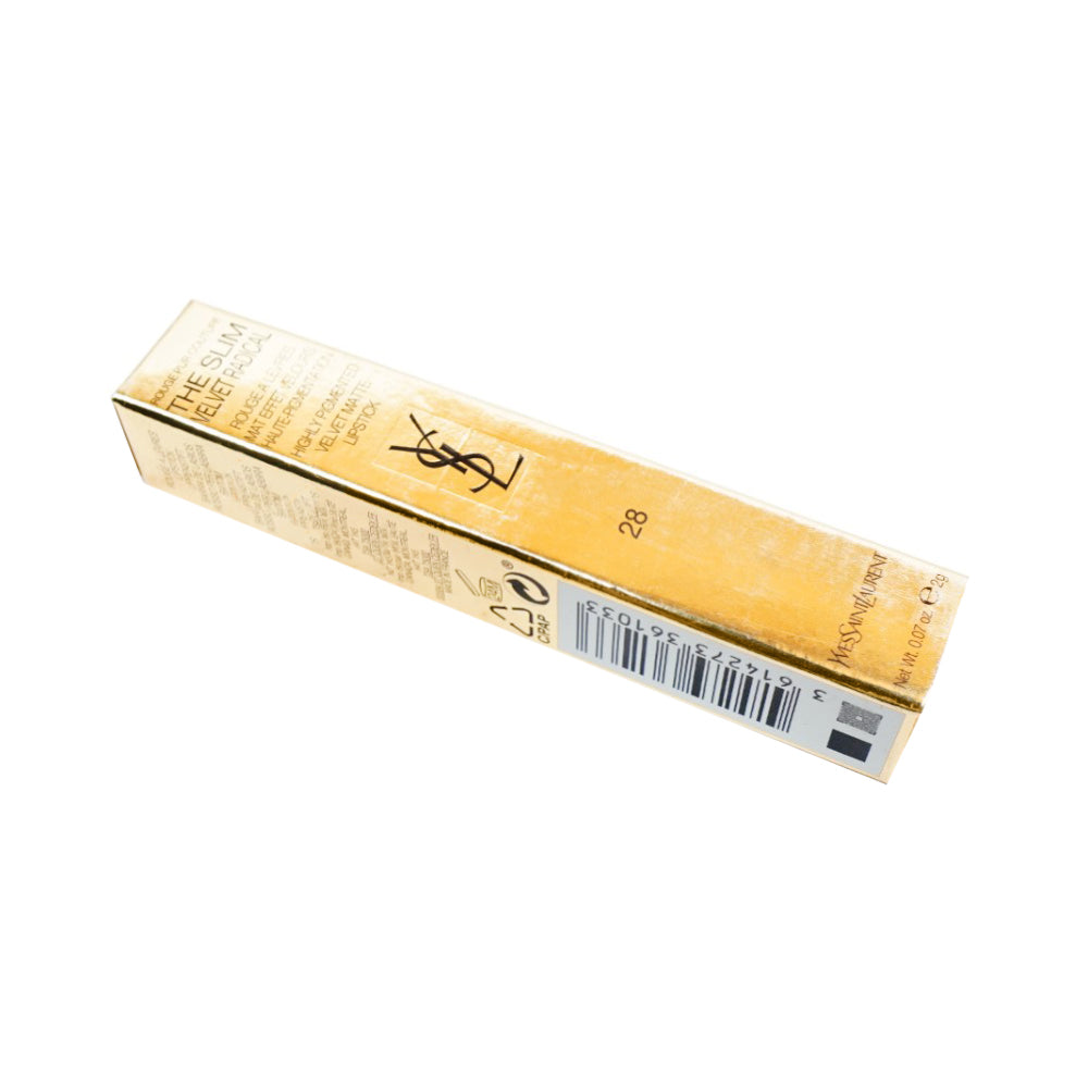 YSL | ROUGE PUR COUTURE SLIM VELVET RADICAL 28 TRUE CHILI | Best Price in Pakistan original skincare product Pakistan مرکزی تصویر