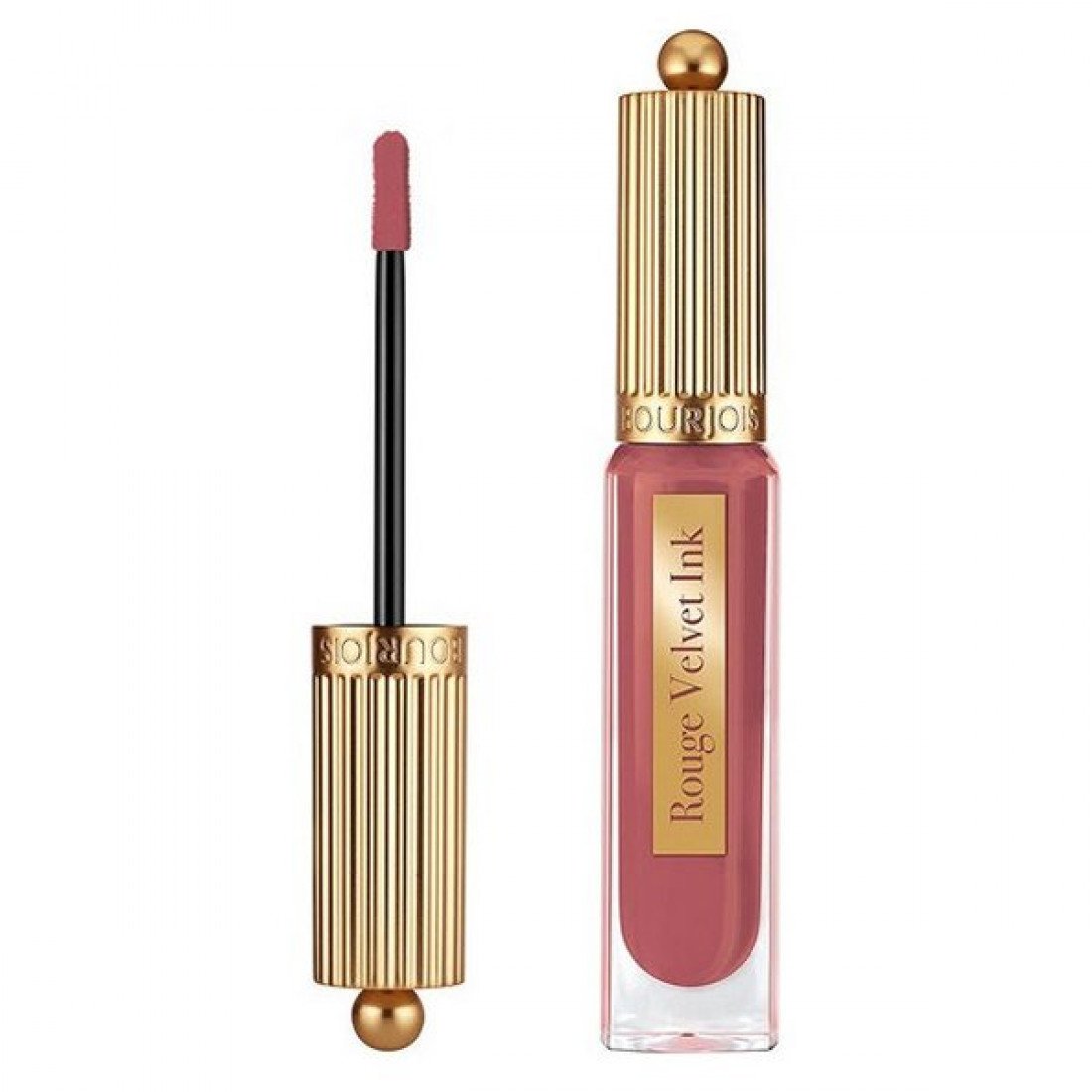 Bourjois | Rouge Velvet 23 Pink Par Tea Color Ink Lipstick | Best Price in Pakistan original skincare product Pakistan مرکزی تصویر