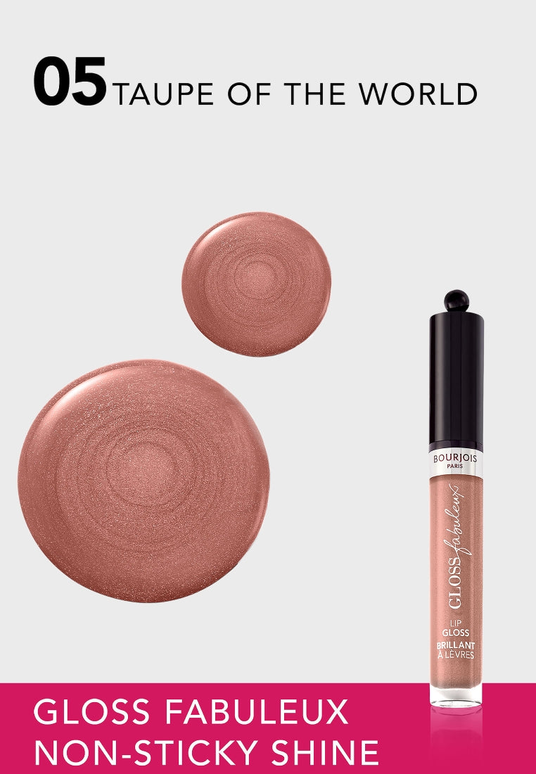 Bourjois | Gloss Fabuleux Lip Gloss Taupe Of World | Best Price in Pakistan original skincare product Pakistan