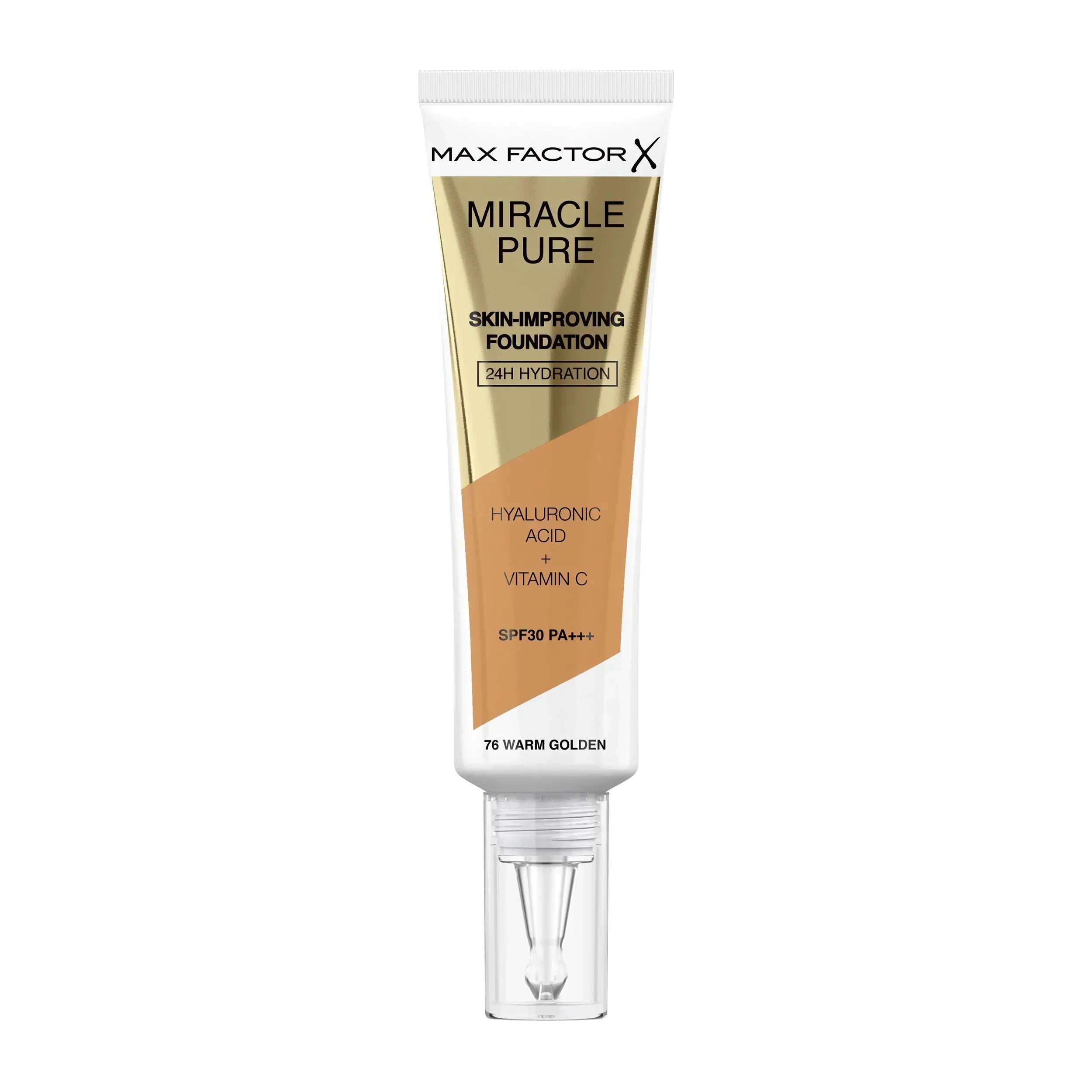 Max Factor Mp Skin Improving Foundation 24H Hydration 76 Warm Golden | Best Price in Pakistan original skincare product Pakistan