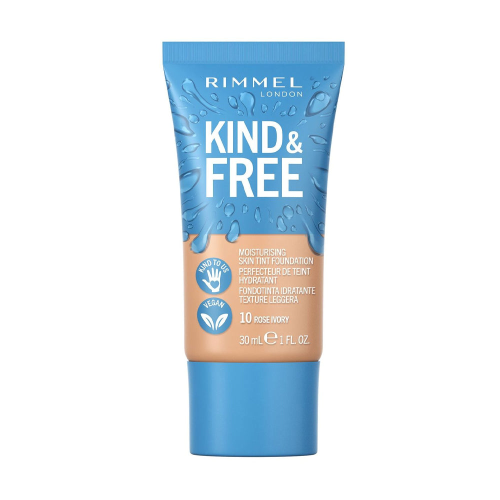 RIMMEL KIND & FREE MOISTURISING SKIN TINT FOUNDATION 10 ROS | Best Price in Pakistan original skincare product Pakistan