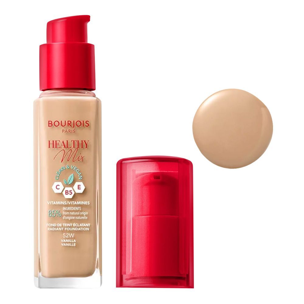 Bourjois Healthy Mix Clean Vegan Foundation 51.2 Golden Vanilla | Best Price in Pakistan original skincare product Pakistan Main image