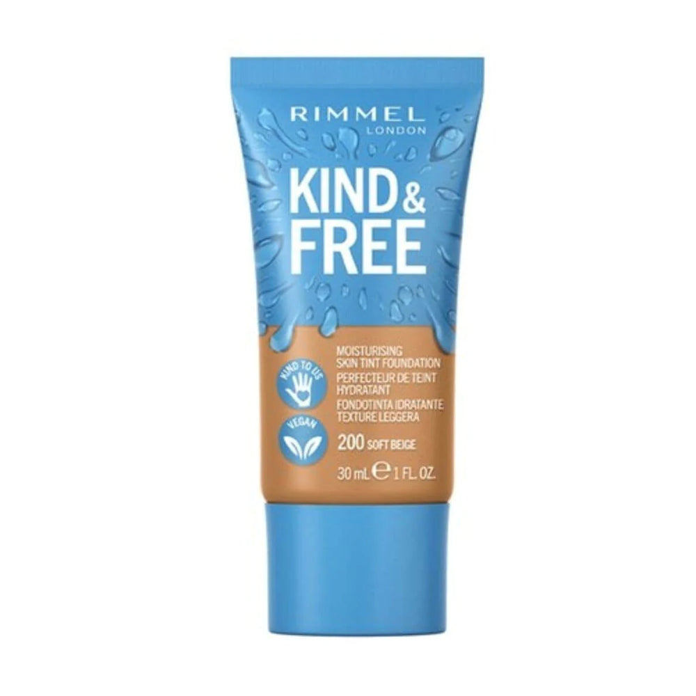 RIMMEL LONDON KIND & FREE FOUNDATION | 200 SOFT BEIGE | Best Price in Pakistan original skincare product Pakistan