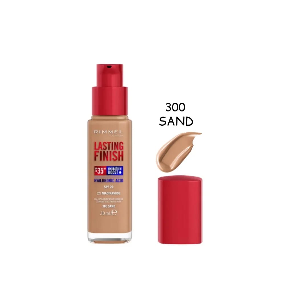 Rimmel Lasting Finish Hyaluronic Acid long-lasting | 300 Sand | Best Price in Pakistan original skincare product Pakistan Main image