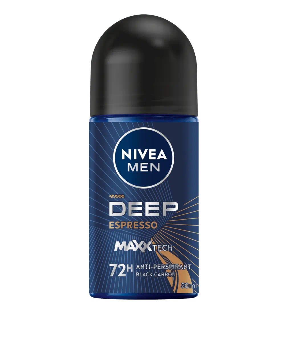 Nivea | Deodorant Roll On Men Deep Black Charcoal Espresso | 50Ml | Best Price in Pakistan original skincare product Pakistan مرکزی تصویر