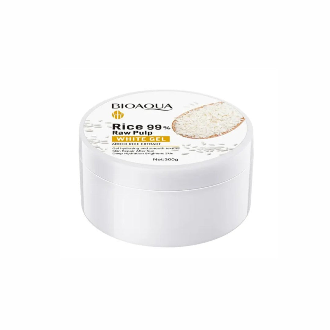 Bioaqua Rice 99% Raw Pup White Gel 300G | Best Price in Pakistan original skincare product Pakistan