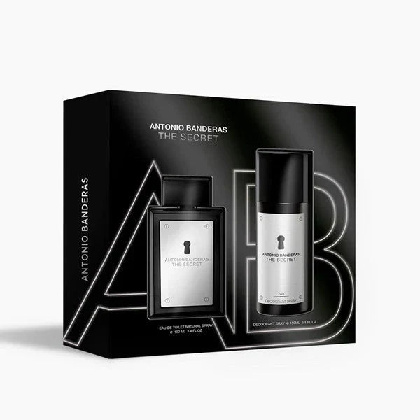 Antonio Banderas The Secret For Men Set Edt 100Ml+Deo Spray 150Ml | Best Price in Pakistan original skincare product Pakistan مرکزی تصویر