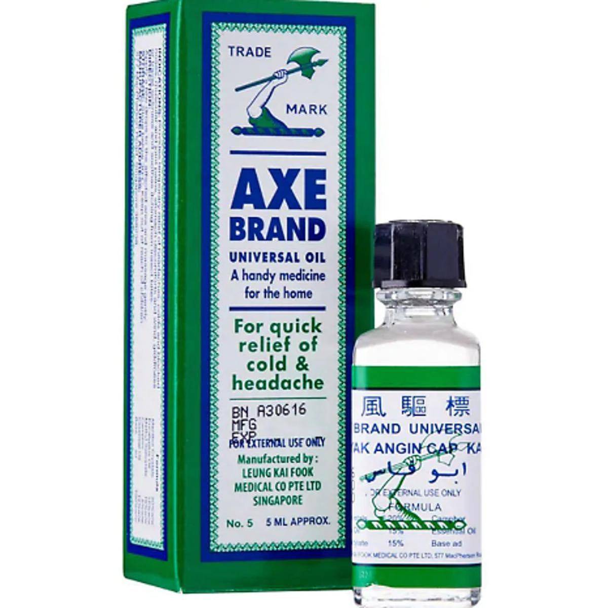 Axe Brand Universal Oil For Quick Relief Of Cold & Headache 5Ml | Best Price in Pakistan original skincare product Pakistan مرکزی تصویر