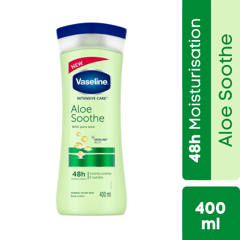 Vaseline Intensive Care Aloe Soothe Lotion | 400ml | Best Price in Pakistan original skincare product Pakistan