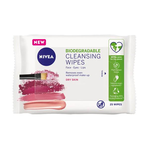 Nivea Face Wipes Dry Skin 25'S | Best Price in Pakistan original skincare product Pakistan