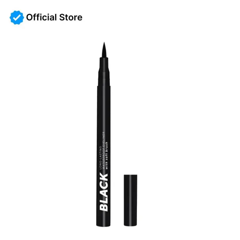 LAMEL Black Eyeliner with Soft Brush 401 Deep Black | Best Price in Pakistan original skincare product Pakistan