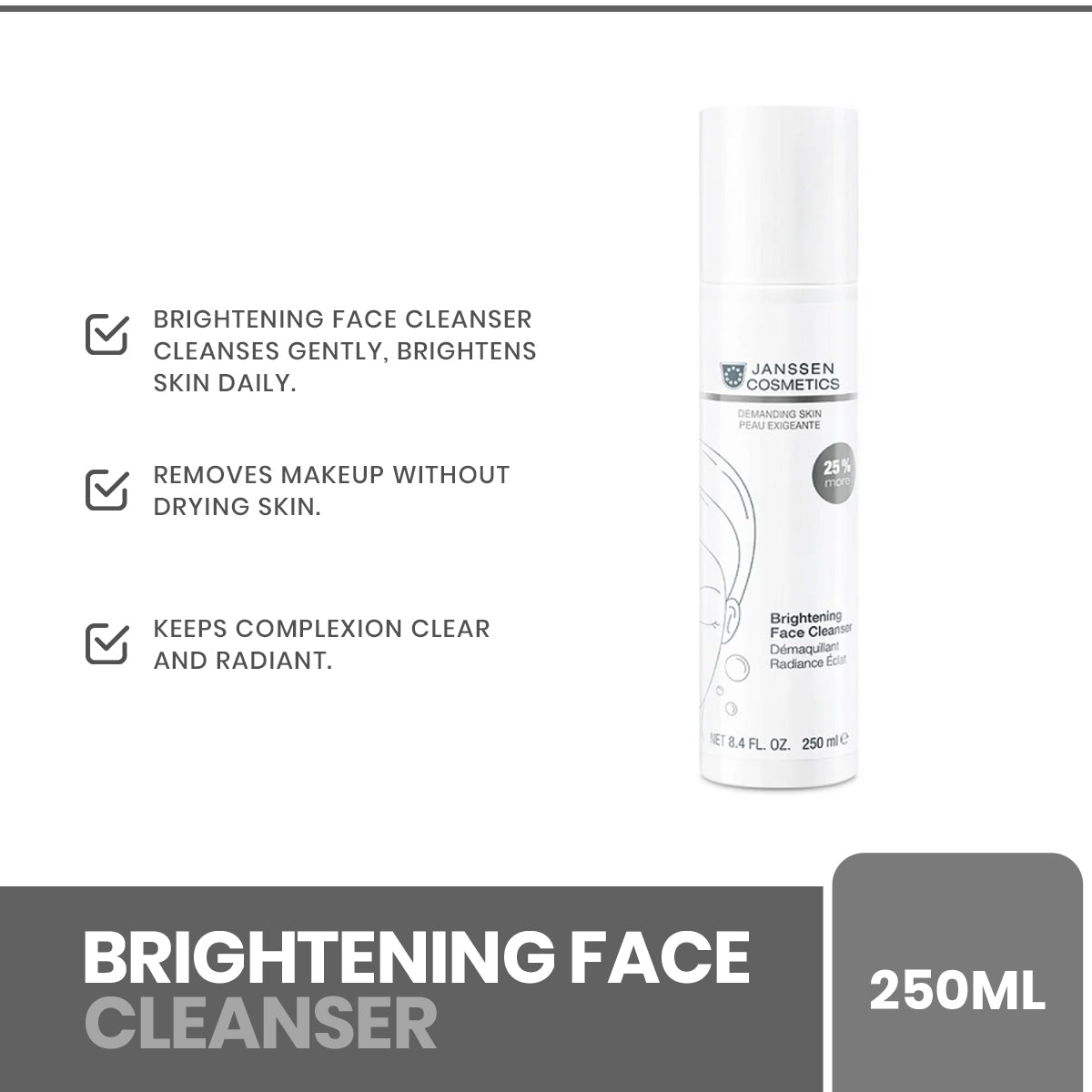 Janssen | Brightening Face Cleanser | 250ml | Best Price in Pakistan original skincare product Pakistan Main image