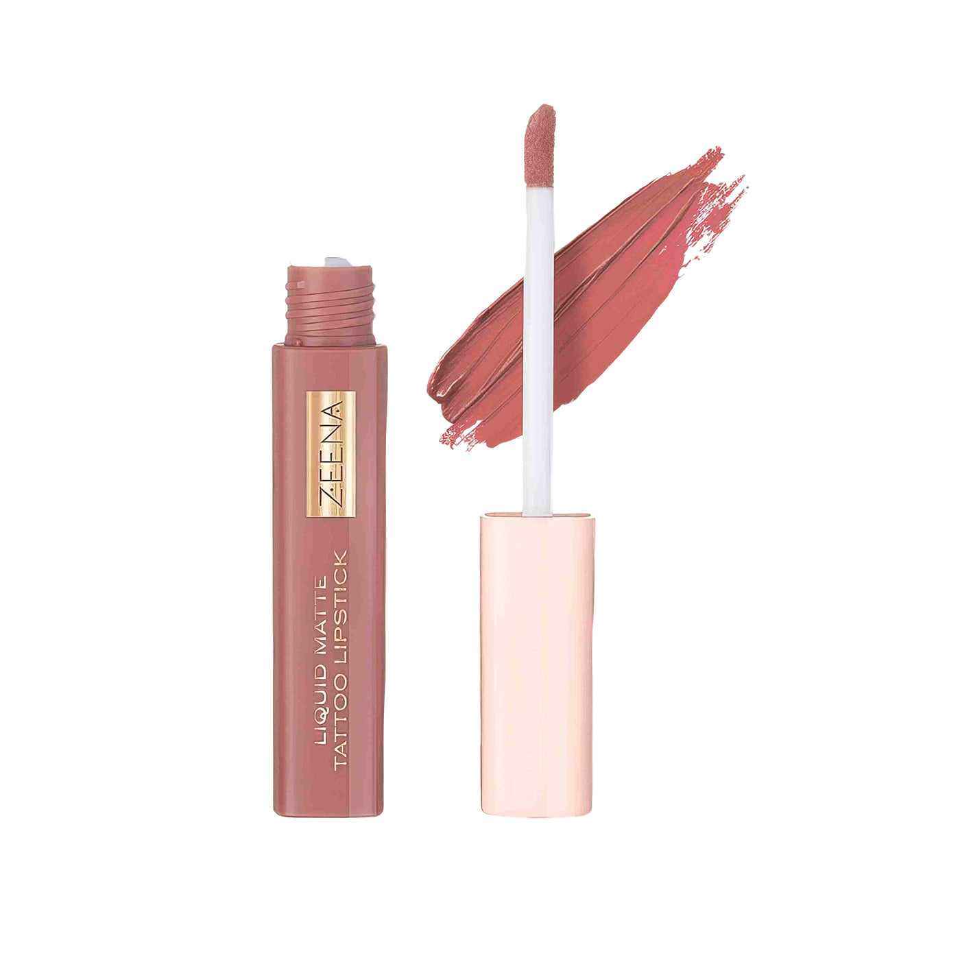 Zeena | Liquid Matte Tattoo Lipstick | Touch Of Taupe 060 | Best Price in Pakistan original skincare product Pakistan مرکزی تصویر
