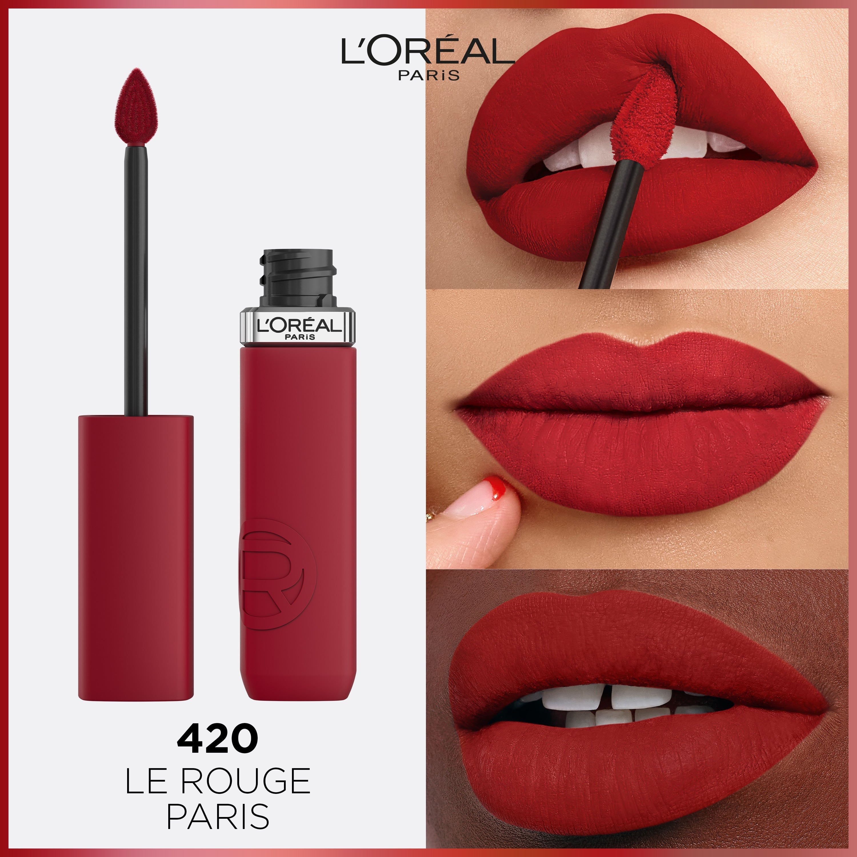 L'Oreal Paris Infallible Matte Resistance 420 Le Rouge Paris | Best Price in Pakistan original skincare product Pakistan