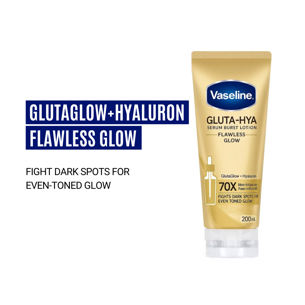 Vaseline Gluta-Hya Serum Burst Lotion Flawless Bright | 200ml | Best Price in Pakistan original skincare product Pakistan Main image