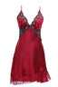 BLS | Harriet Silk And Chantilly Nighty | Burgundy | Best Price in Pakistan original skincare product Pakistan