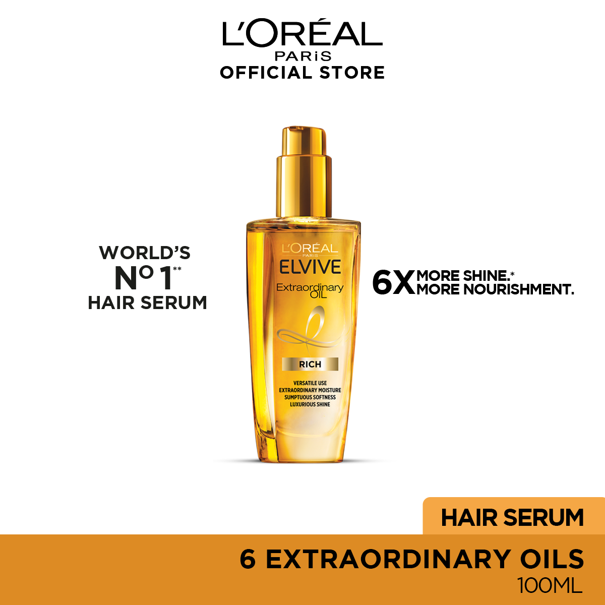 Loreal Paris | Elvive Extraordinary Oil 100ml | Best Price in Pakistan original skincare product Pakistan