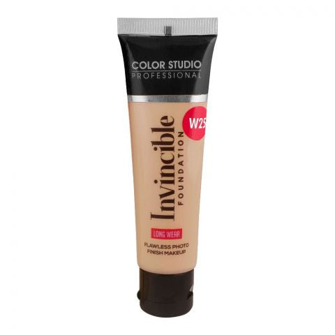 Color Studio | Invincible Foundation Shade Golden Beige-W25- Flawless Photo Finish Makeup | Best Price in Pakistan original skincare product Pakistan مرکزی تصویر