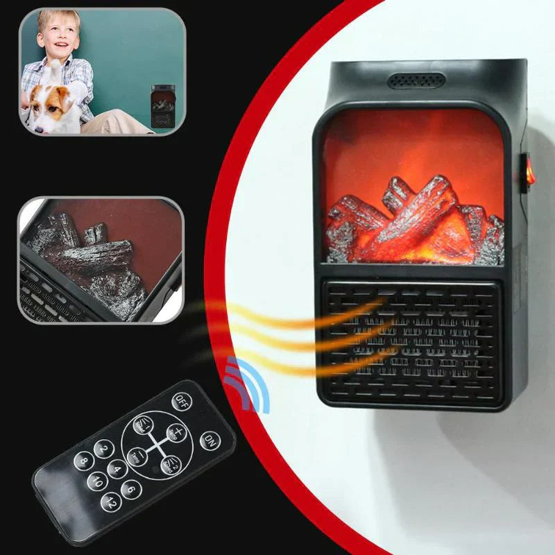 PORTABLE ELECTRIC FLAME HEATER | Best Price in Pakistan original skincare product Pakistan Main image