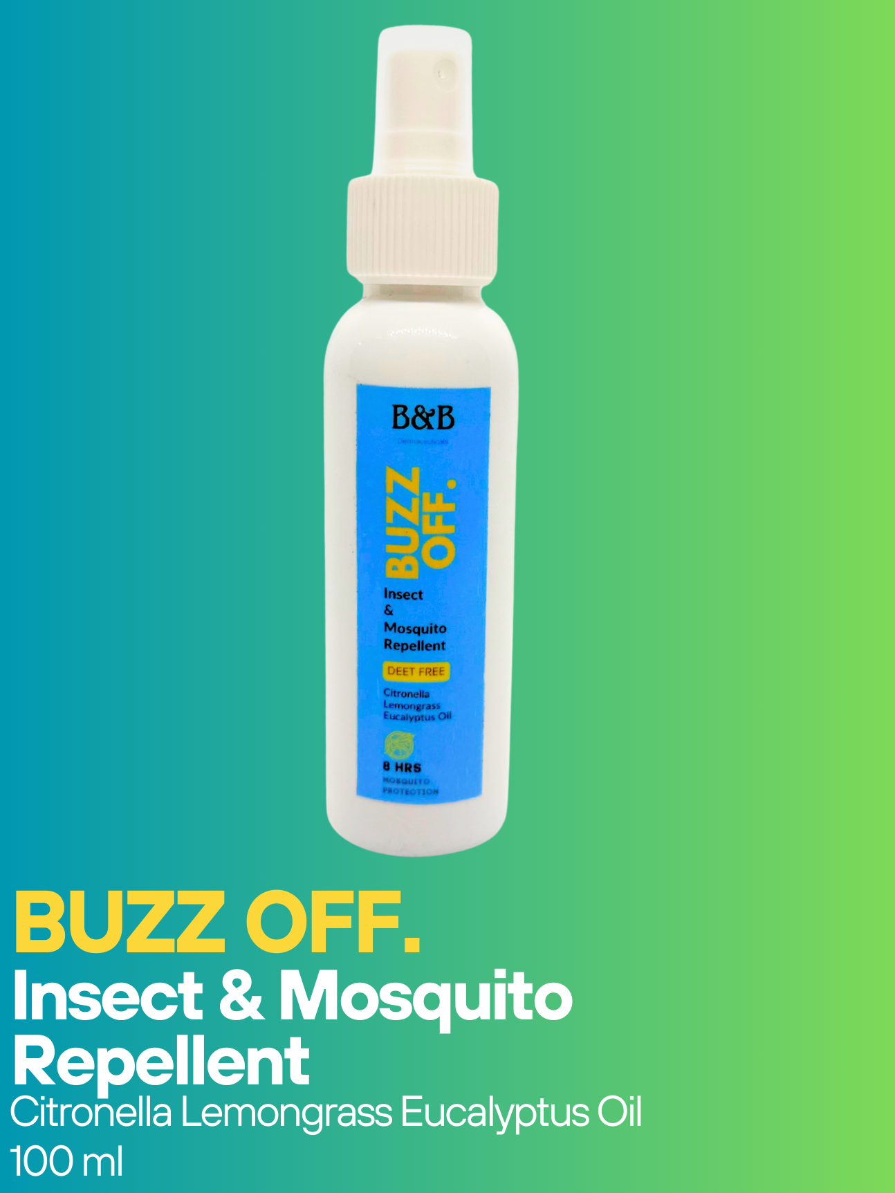 B&B Derma | Buzz Off Â€â€œ Mosquito Repellent Spray (100 Ml) | Best Price in Pakistan original skincare product Pakistan