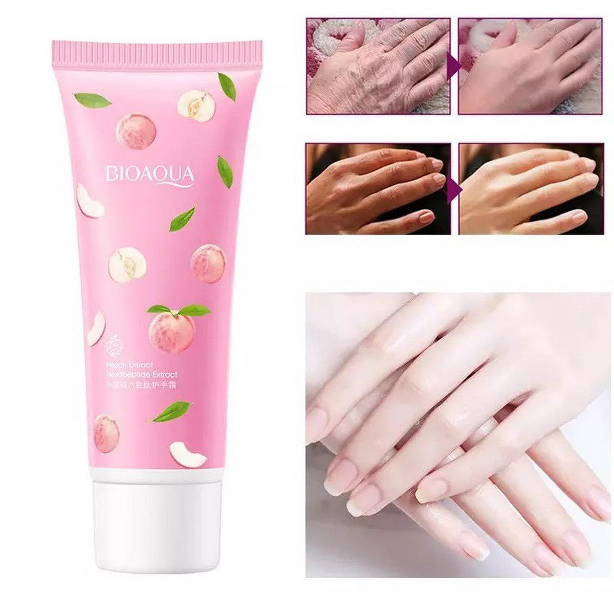 Bio Aqua Peach hand Cream 30G | Best Price in Pakistan original skincare product Pakistan مرکزی تصویر