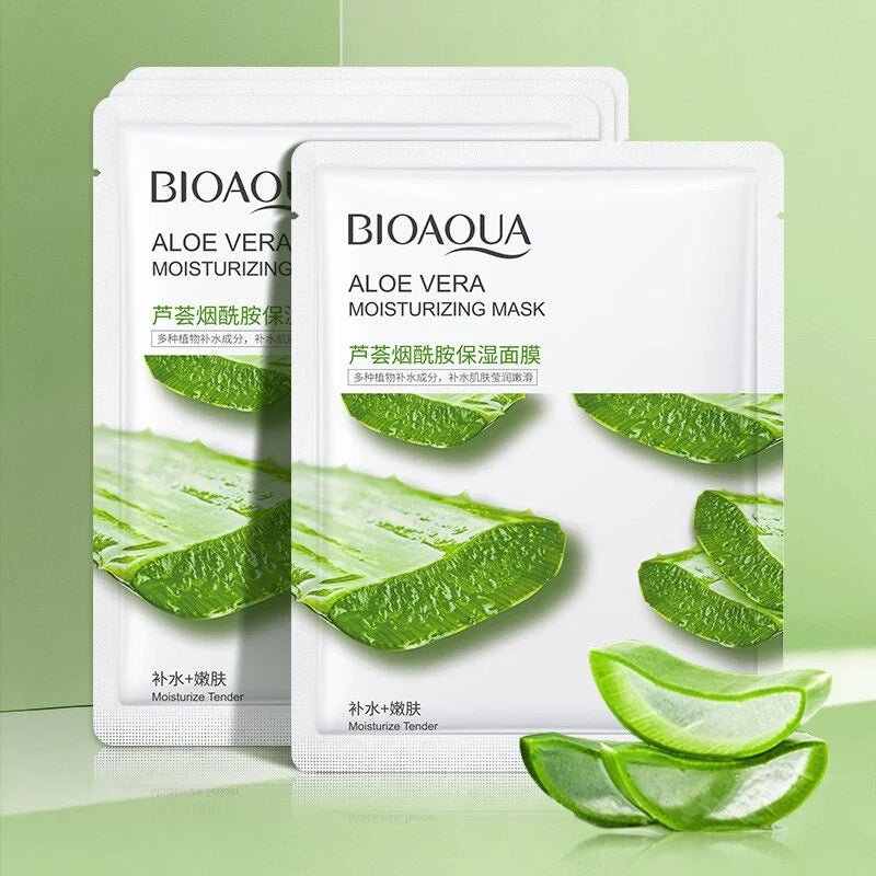 Bioaqua | Aloe Vera Moisturizing and Hydrating Mask | 25g | Best Price in Pakistan original skincare product Pakistan Main image