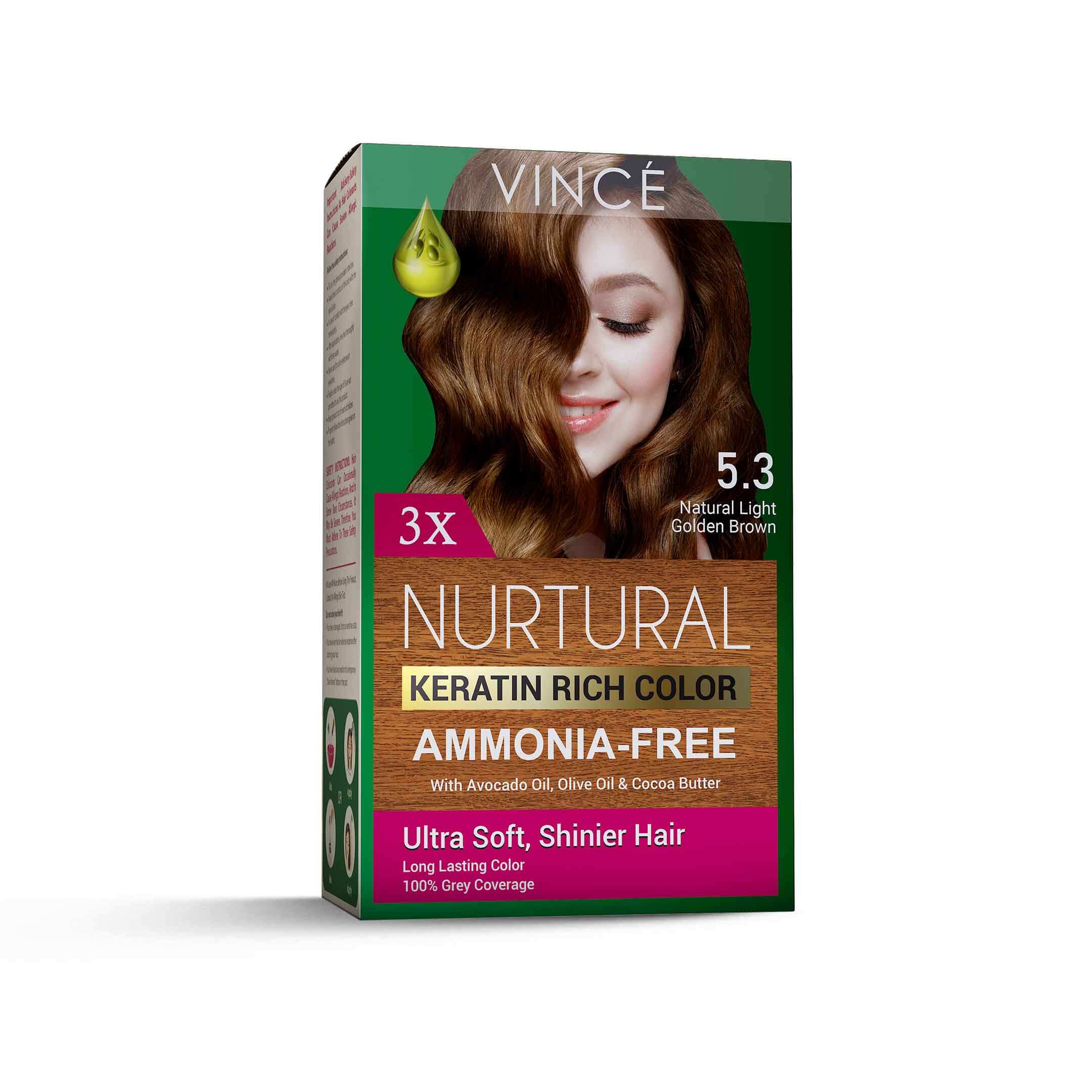 Vince | 5.3 | Natural Light Golden Brown | Nurtural Women Hair Color | Best Price in Pakistan original skincare product Pakistan Main image