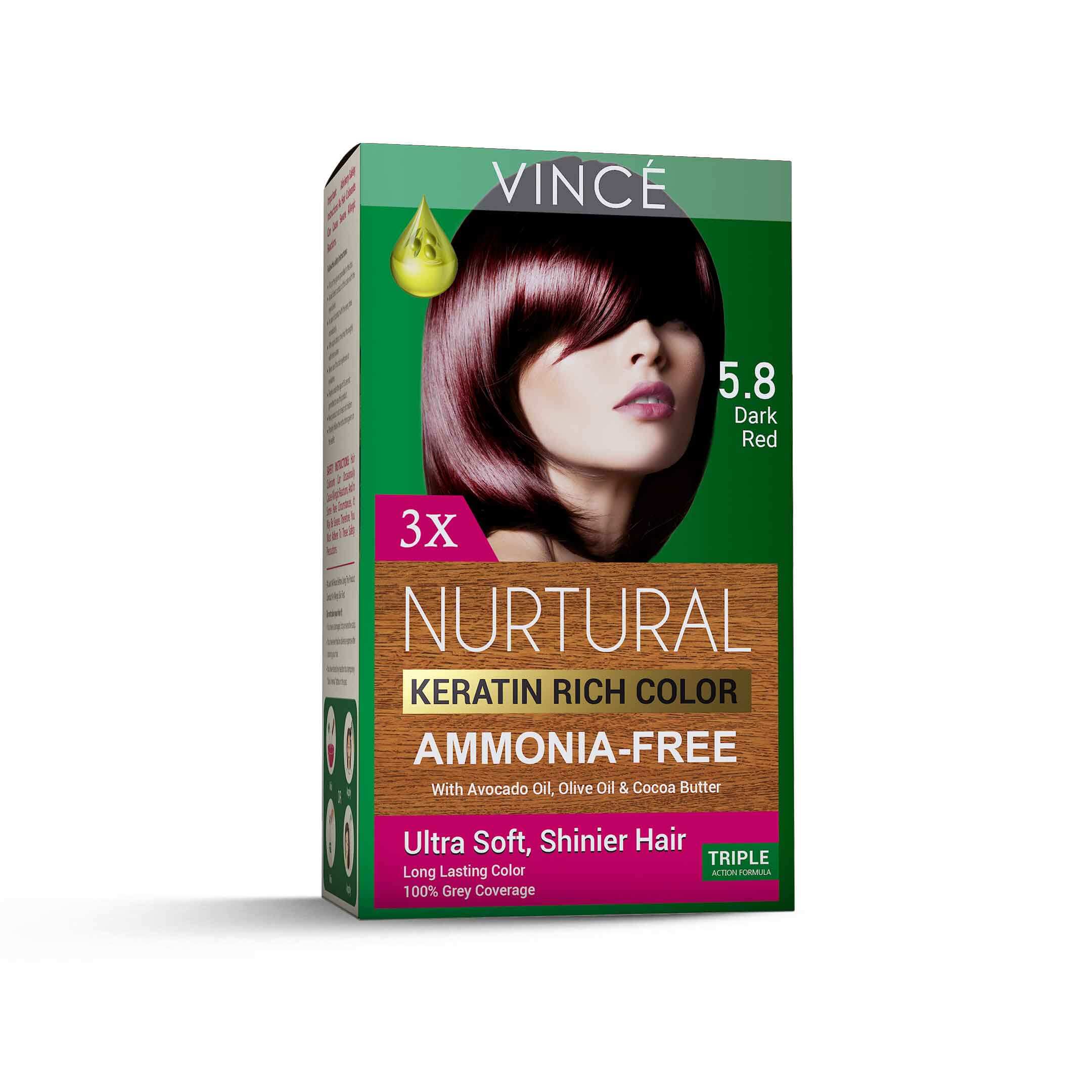 Vince | 5.8 | Dark Red | Nurtural Women Hair Color | Best Price in Pakistan original skincare product Pakistan Main image