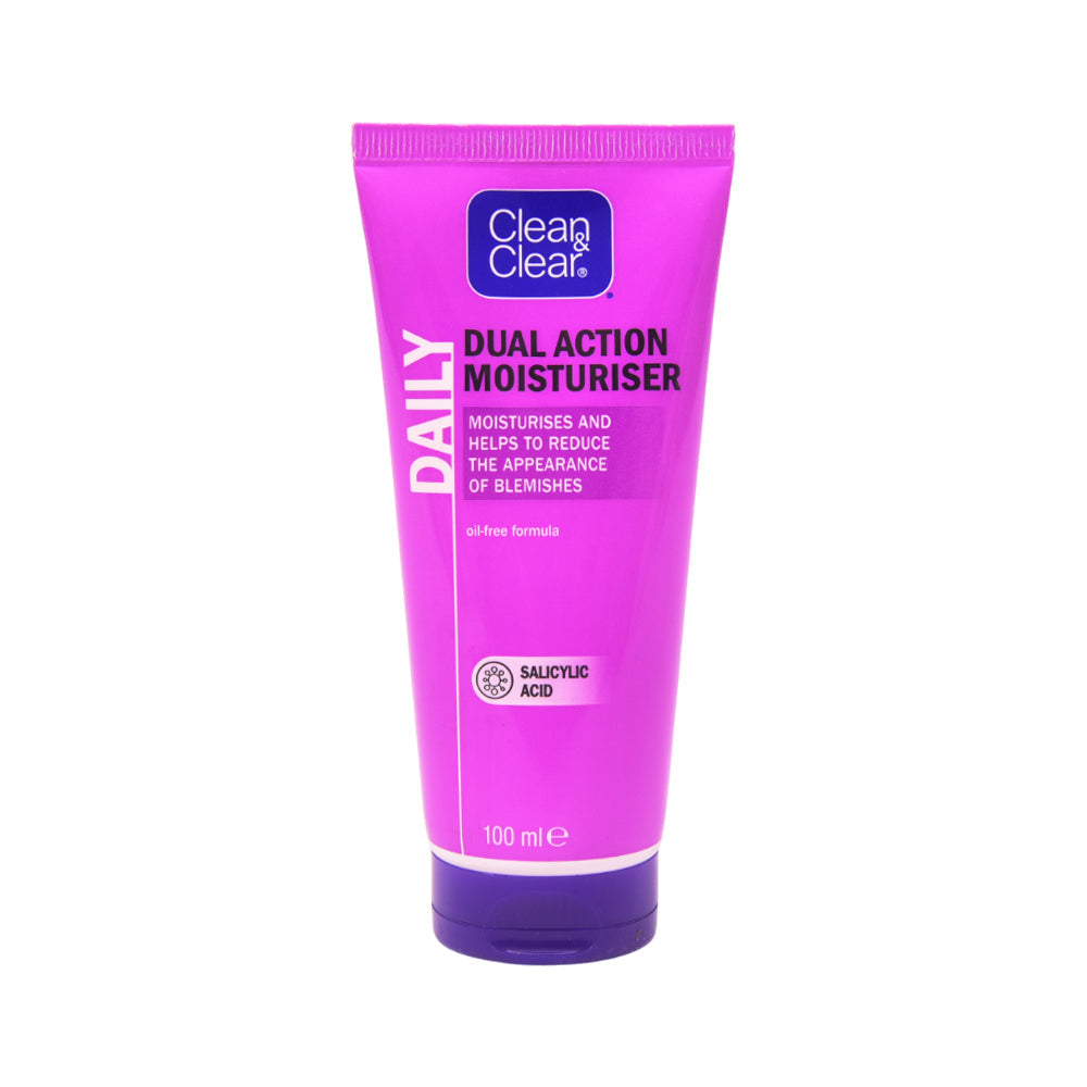 CLEAN & CLEAR DUAL ACTION MOISTURISER OIL FREE 100 ML | Best Price in Pakistan original skincare product Pakistan Main image