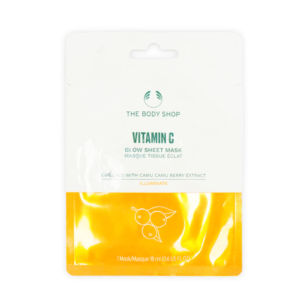 THE BODY SHOP VIT-C GLOW SHEET MASK | Best Price in Pakistan original skincare product Pakistan Main image