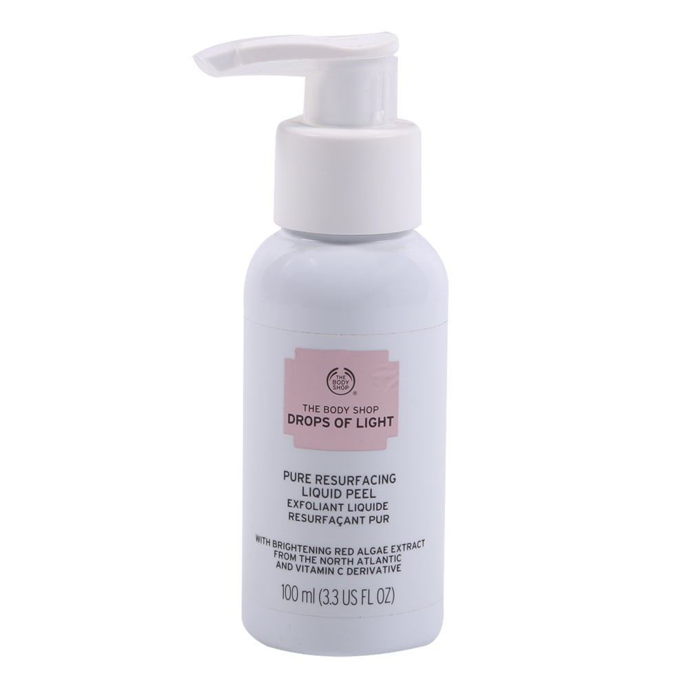 BODY SHOP DROPS OF LIGHT PURE RESURFACING LIQUID PEEL 100ML | Best Price in Pakistan original skincare product Pakistan
