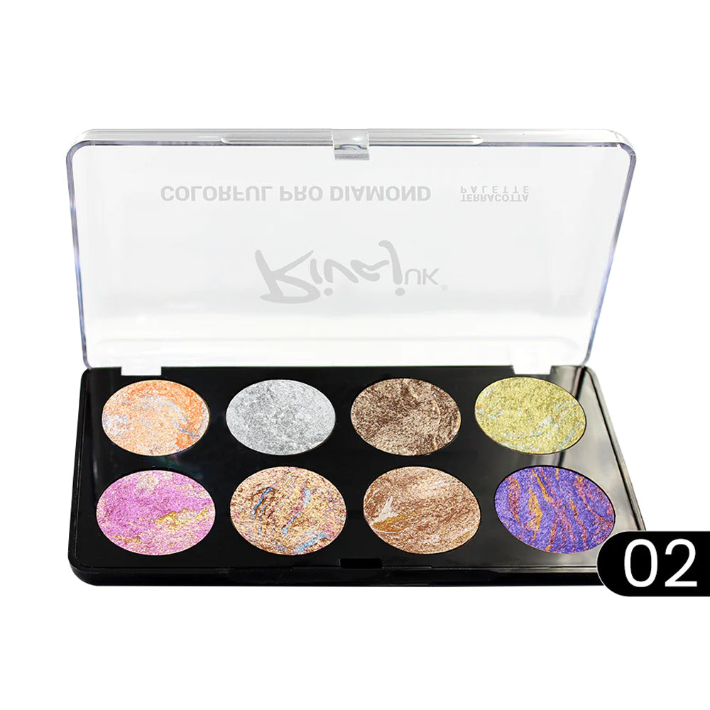 RIVAJ (#2) 8 IN 1 PRO DIAMOND TERRACOTTA PALETTE | Best Price in Pakistan original skincare product Pakistan Main image