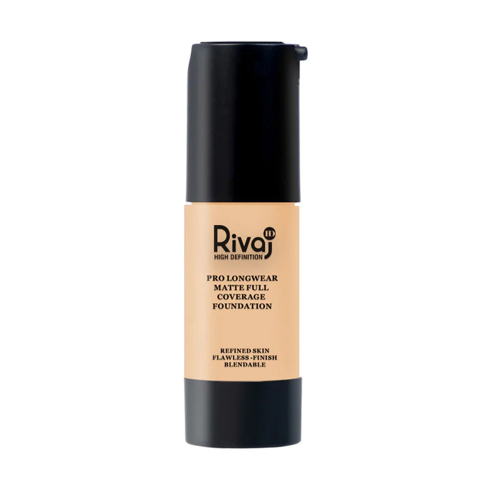 RIVAJ HD MATTE COVERAGE FOUNDATION NO.5 | Best Price in Pakistan original skincare product Pakistan