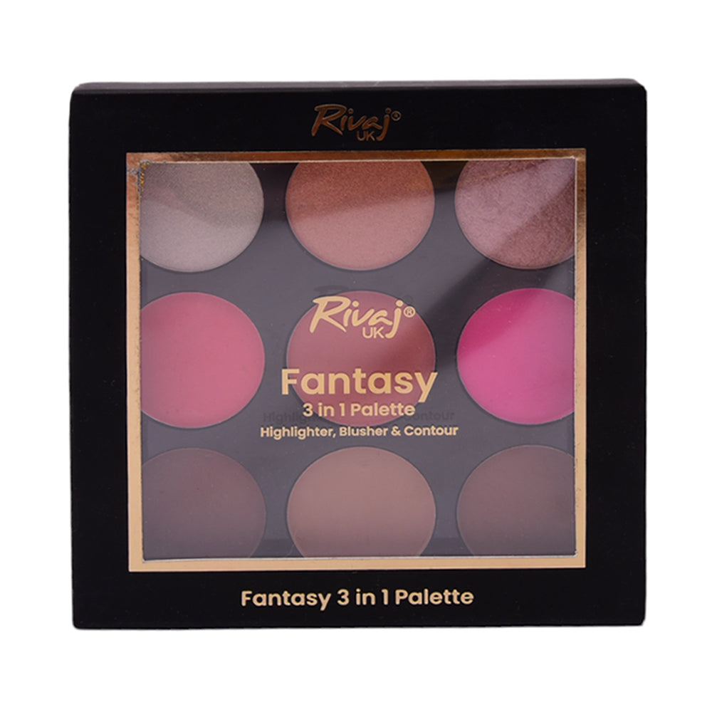 RIVAJ #3 FANTASY 3IN1 PALLATE | Best Price in Pakistan original skincare product Pakistan