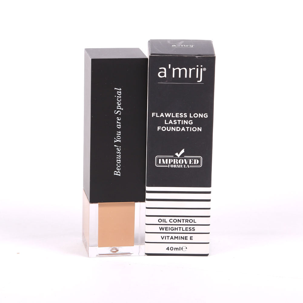 AMRIJ #04 FLAWLESS LONG LASTING FOUNDATION | Best Price in Pakistan original skincare product Pakistan