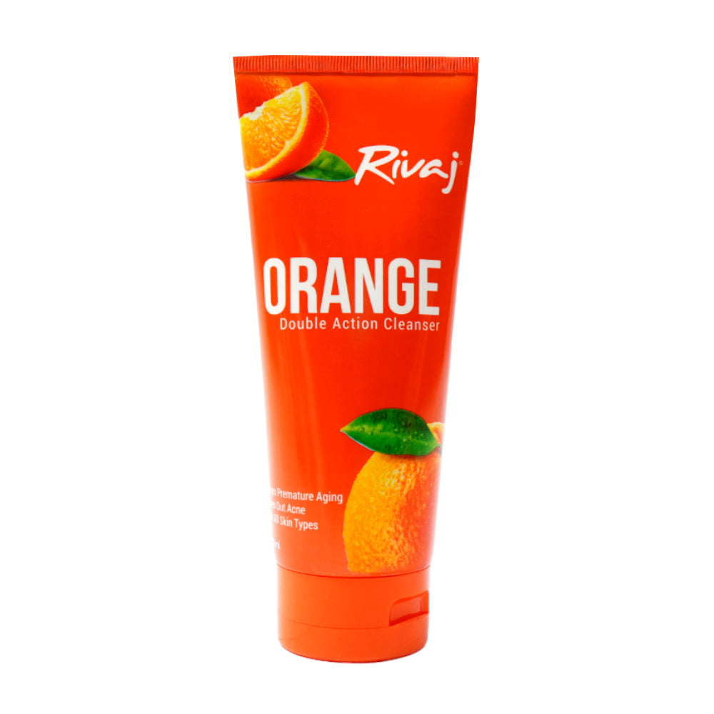 RIVAJ DOUBLE ACTION ORANGE CLEANSER 200ML | Best Price in Pakistan original skincare product Pakistan