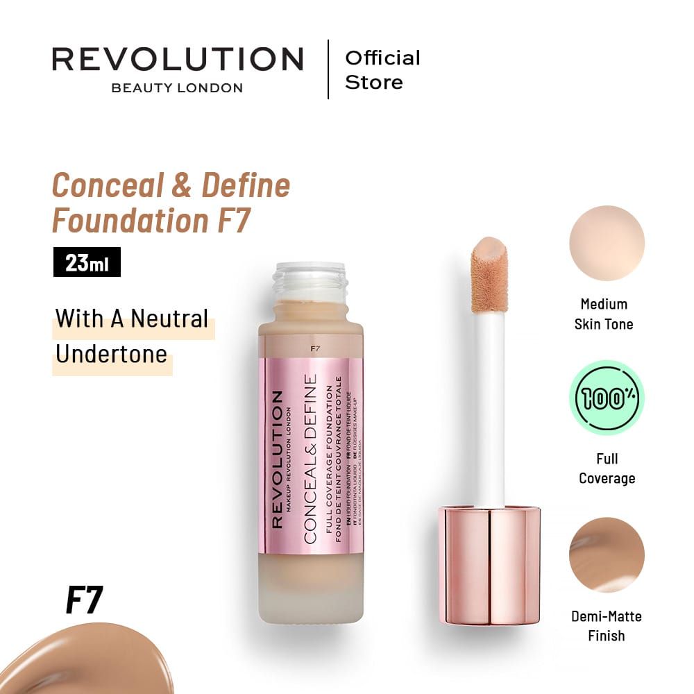 Revolution | Conceal & Define Foundation | F7 | Best Price in Pakistan original skincare product Pakistan مرکزی تصویر