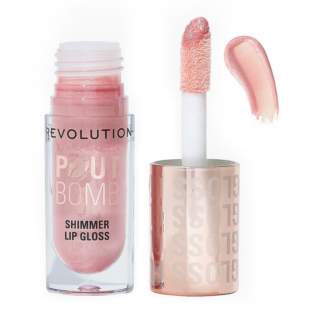 Revolution | Pout Bomb Shimmer Gloss | Shine Pink | Best Price in Pakistan original skincare product Pakistan Main image