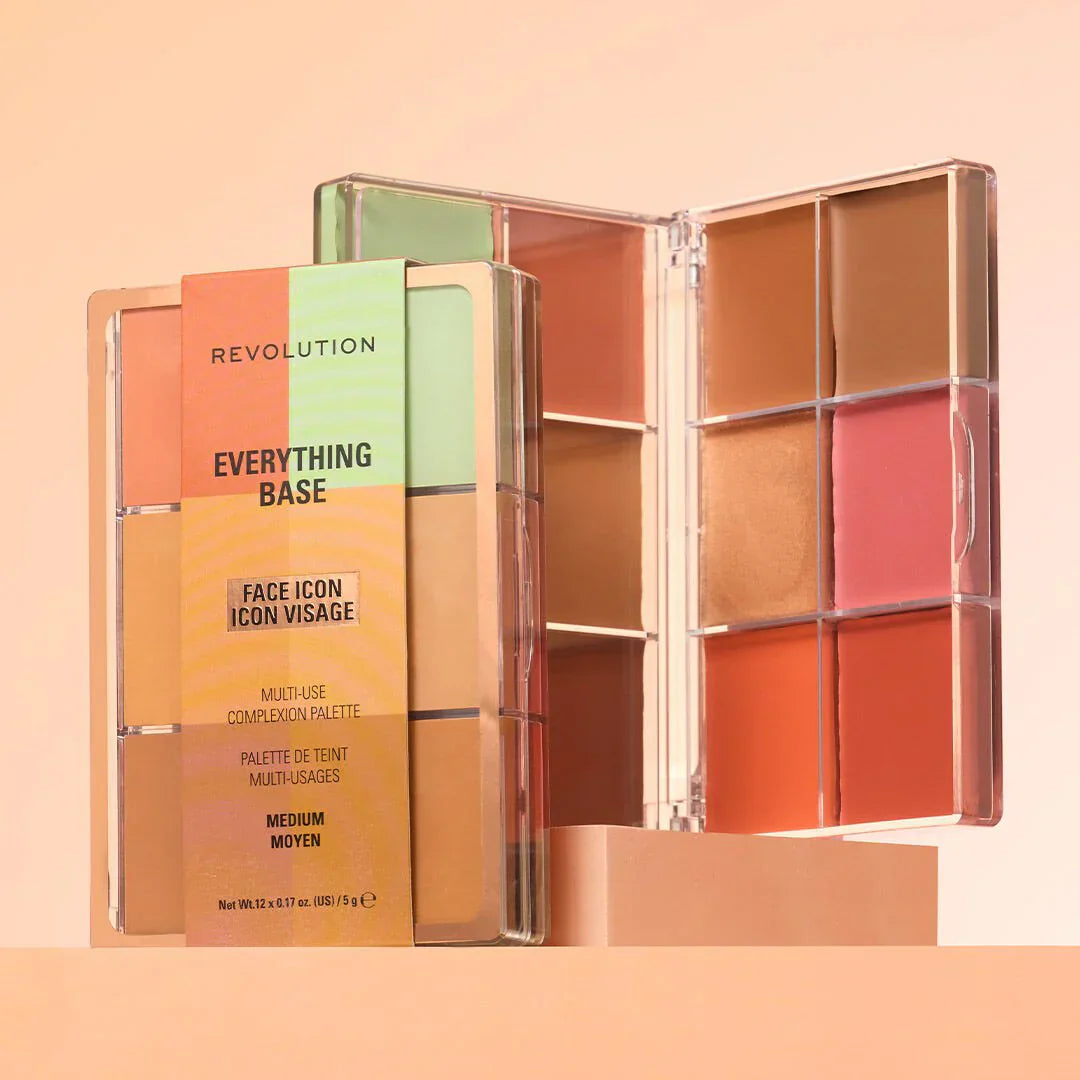 Revolution | Everything Base Face Icon Palette | Medium | Best Price in Pakistan original skincare product Pakistan