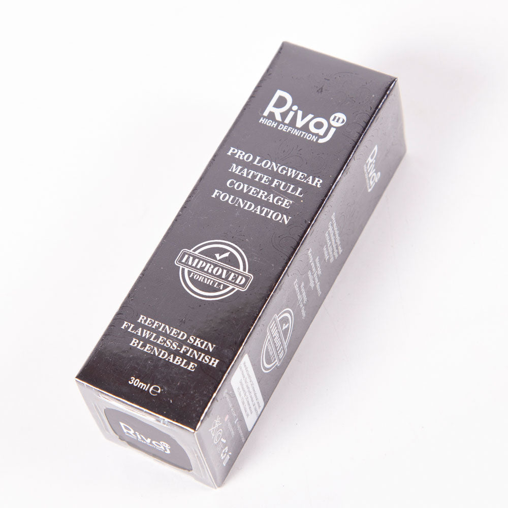 RIVAJ HD PRO LONGWEAR MATTE FULL COVERAGE FOUNDATION 30ML | Best Price in Pakistan original skincare product Pakistan Main image